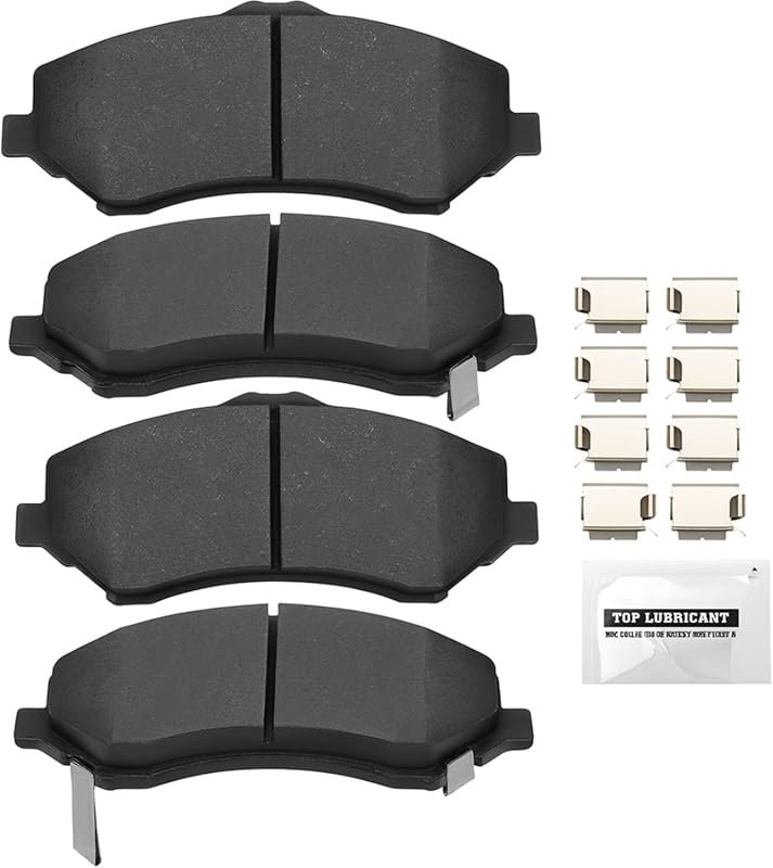 D1273 Front Ceramic Brake Pads for Jeep Wrangler 2007-2017 and JK 2018