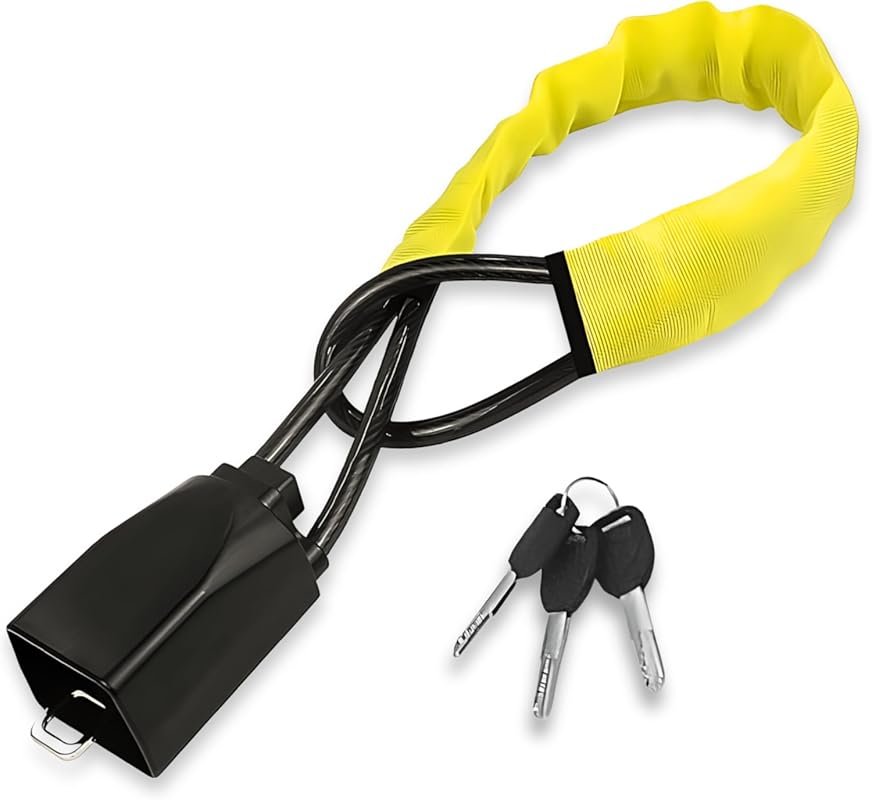 Universal Heavy Duty Steering Wheel Lock with 300lb Steel Wire for Car