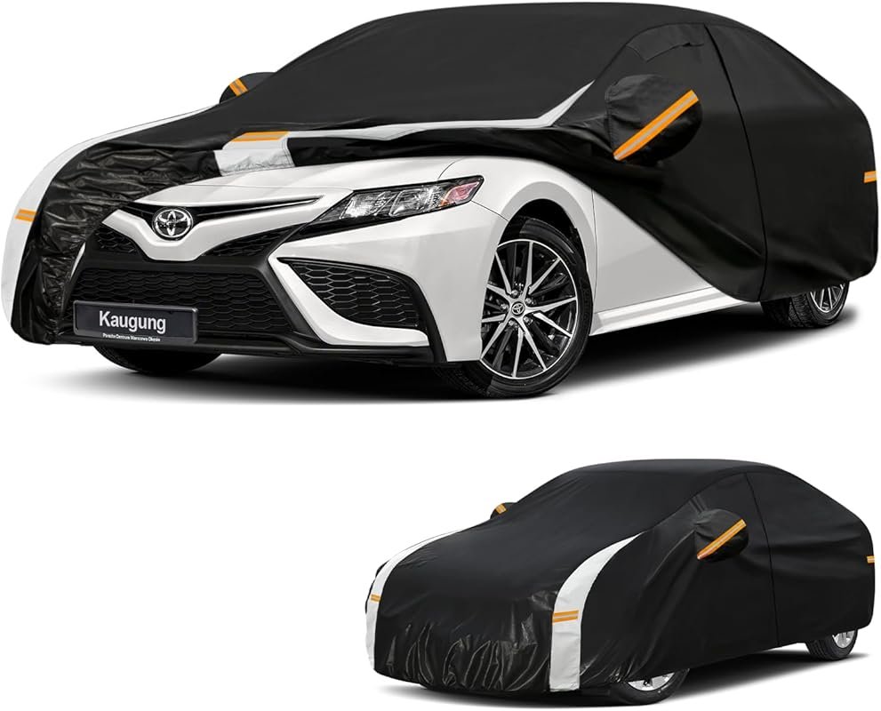 Kaugung 10-Layer Waterproof Car Cover for Toyota Camry (1996-2026) wit