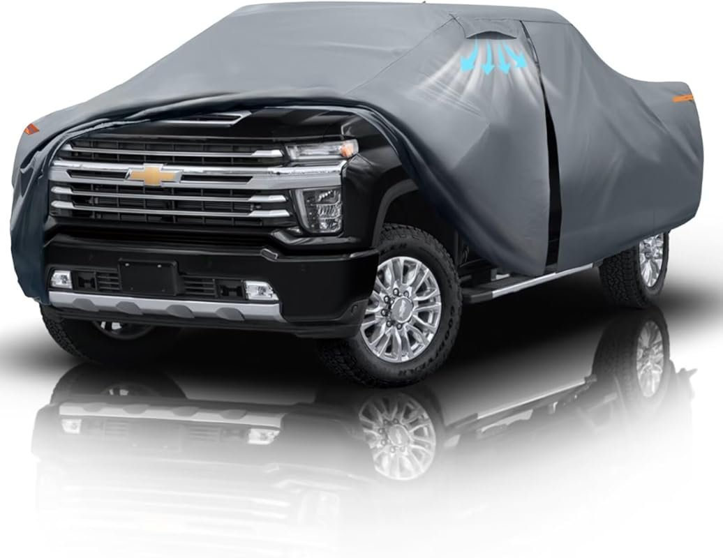 Custom Fit Truck Cover for Chevrolet Silverado 2500HD Crew Cab with Do