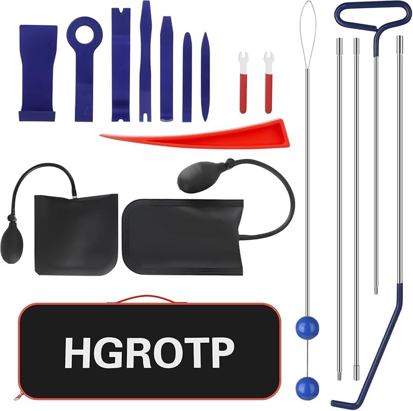 17PCS Stainless Steel Repair Tools，Emergency Tool Kit with Carry Bag