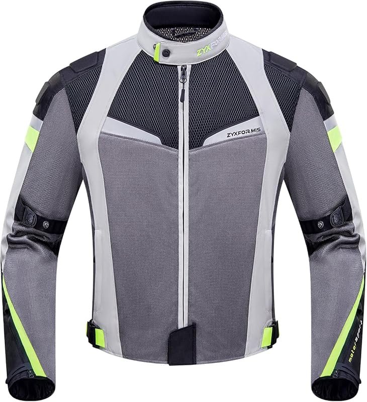 Summer Motorcycle Jacket, Breathable Mesh Motorcycle Riding Jacket For