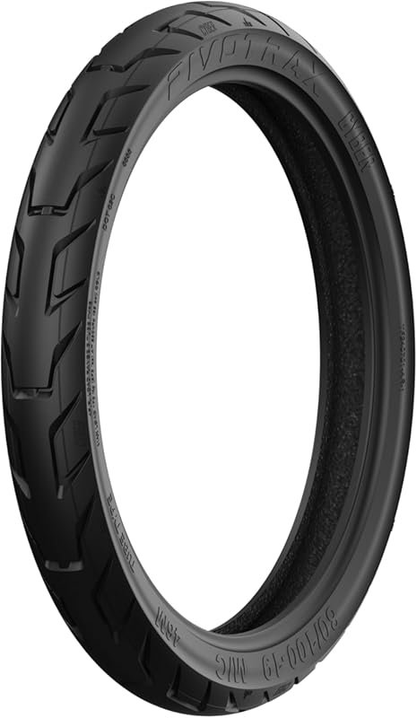 PIVOTRAX CYBER 80/100-19 Street Tire for 19-Inch E-Moto Wheels, Fits L