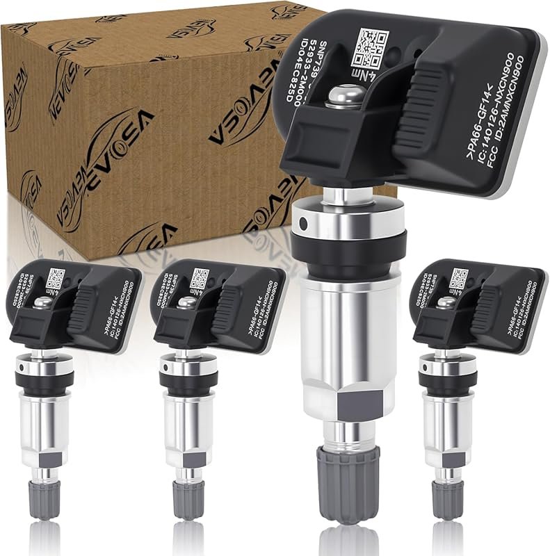 Set of 4 TPMS Sensors Compatible with 2015 Hyundai Sonata and Other Ve