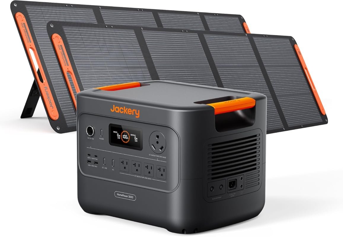 Jackery HomePower 3000 Power Station: 3072Wh LFP Battery, 3600W Output