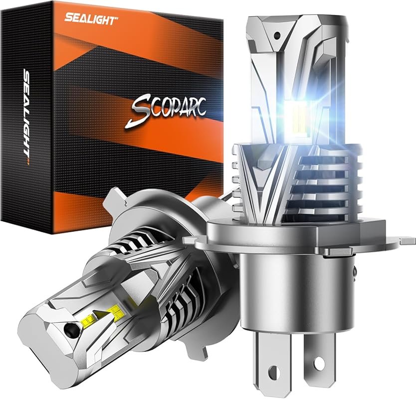 Best H4 LED headlight bulbs 60000LM with cooling fan 6500K cool white 