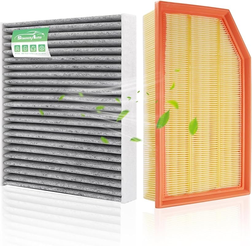 Engine and Cabin Air Filter for Jeep Wrangler 2.0L/3.6L (2018-2026) an