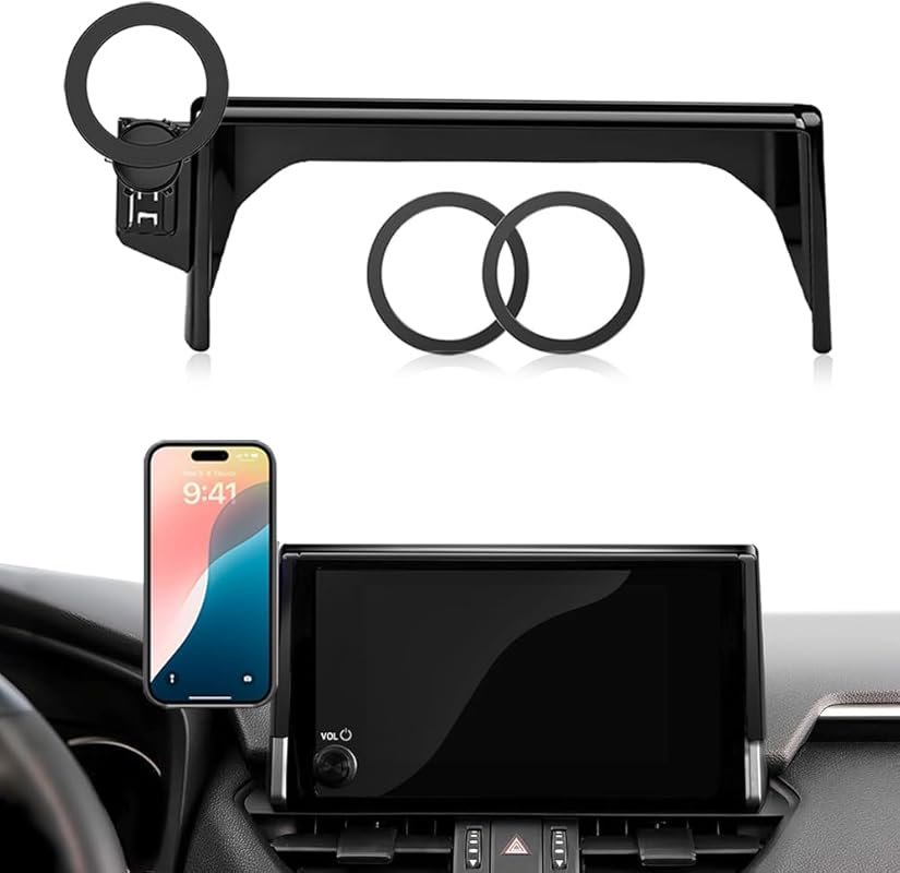 Hesanzol Car Phone Holder for Toyota RAV4 2019–2025, 360° Rotation, 7/