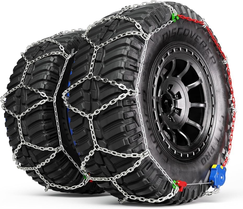 K-Musculo Snow Chains for Toyota Tundra and Other Cars, SUVs, and Truc