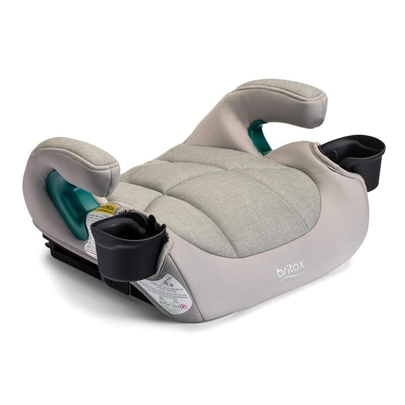 Britax UpNGo Click Backless Booster Seat with Rigid LATCH, Lightweight