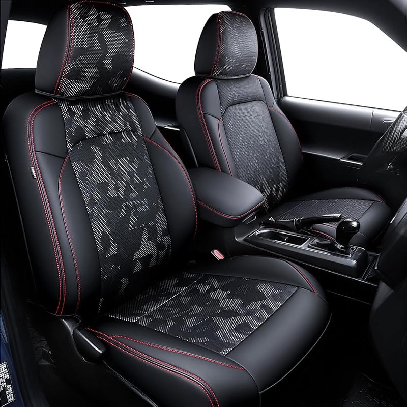 Custom Leather Seat Covers for 3rd Gen Toyota Tacoma 2016-2023 Double 