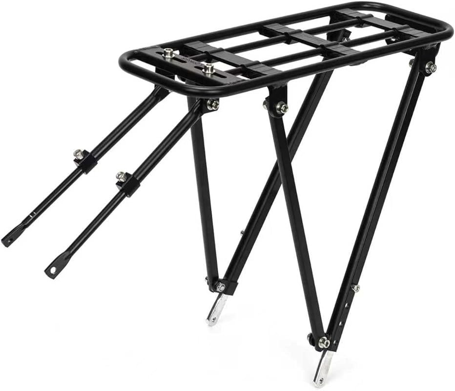 Aluminum Rear Cargo Rack for 26 to 29-Inch Bikes with 60-Pound Capacit