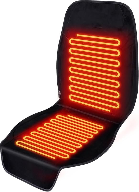 Black Crystal Fleece Extra Large Seat Cushions 48 x 21 Inch Anti-Slip 