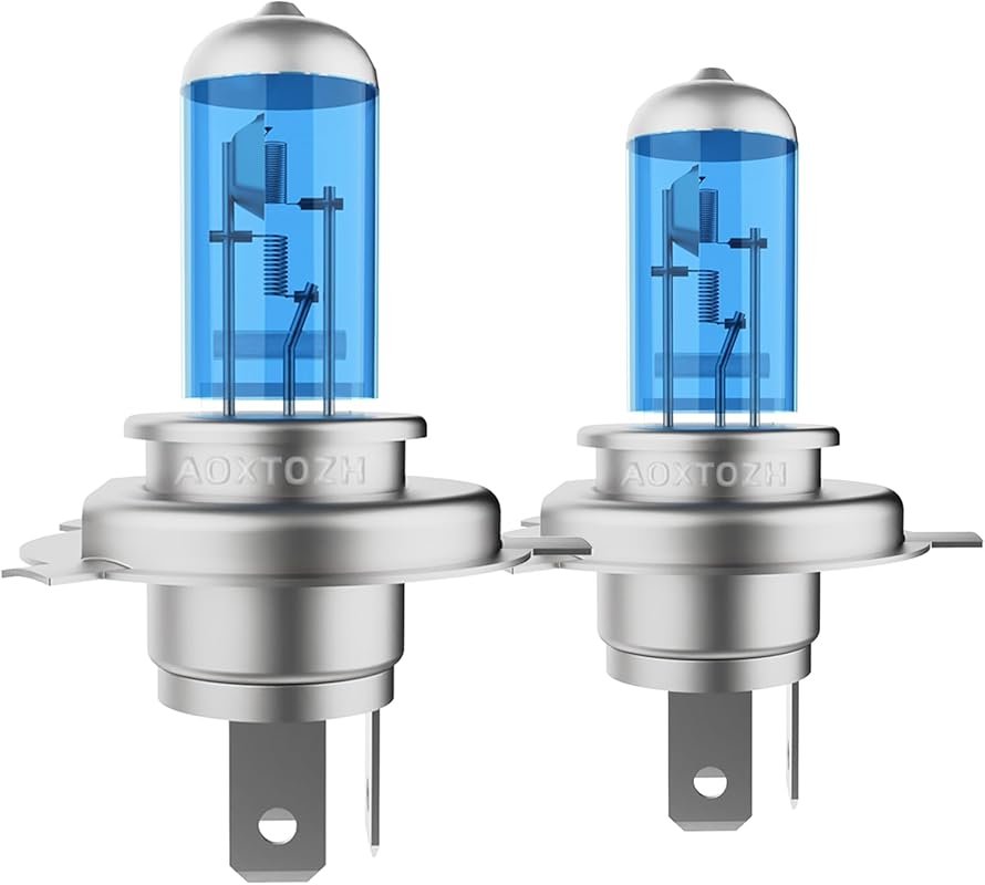 9003 Halogen Headlight Bulbs – 300% Brighter, 6000K White, Plug and Pl