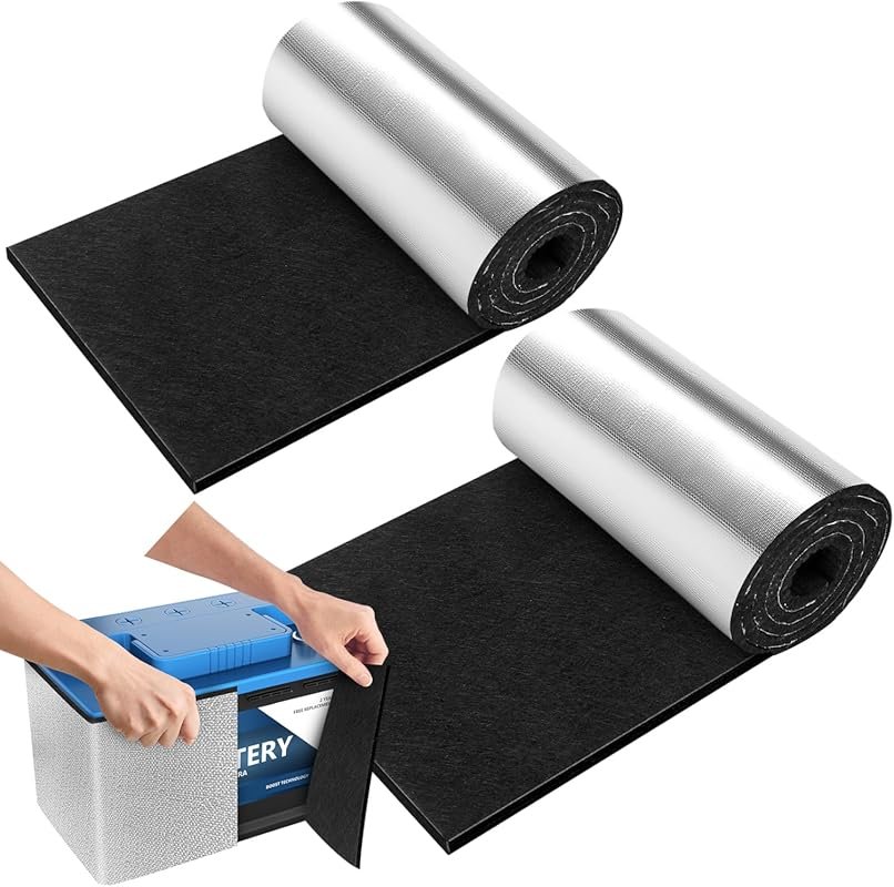 Set of 2 Universal Battery Insulation Kits with 5mm Thermal Heat Shiel