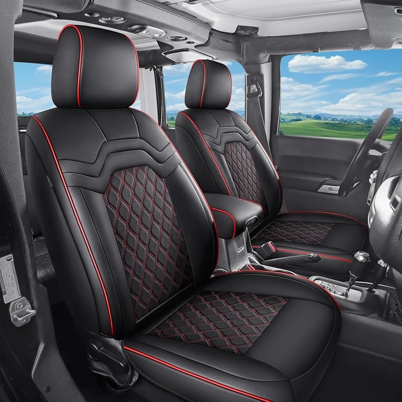 Huidasource Leather Seat Covers for 3rd Gen Toyota Tacoma 2016-2023 Do