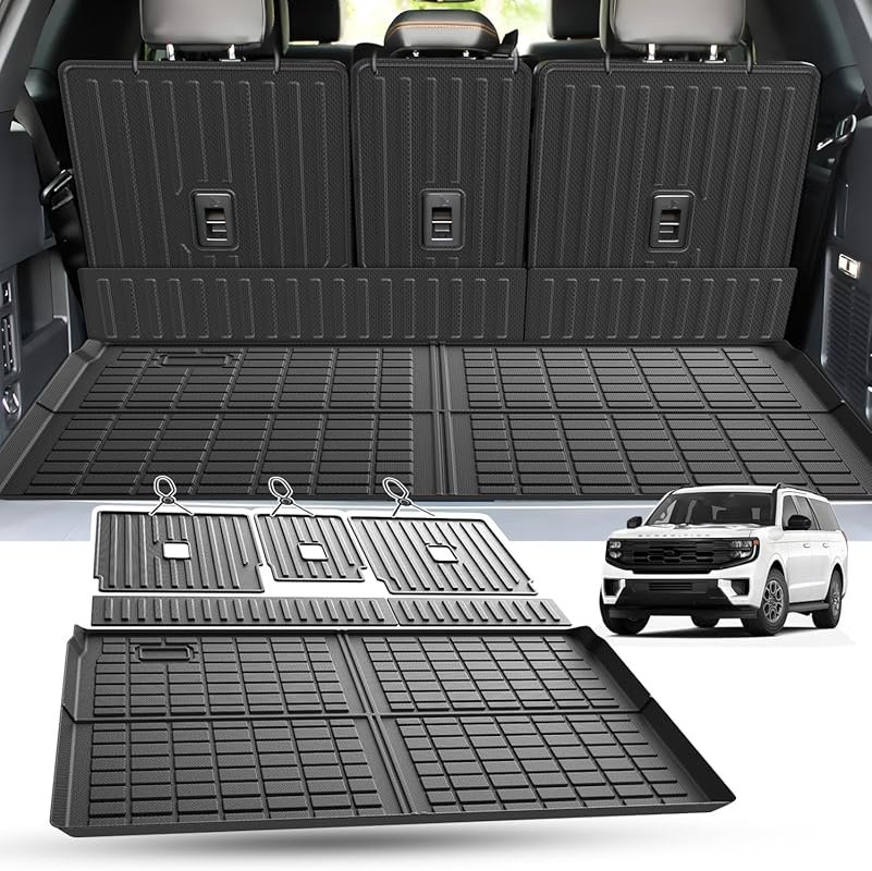 All-Weather Cargo Mat & Backrest Mat for 2025-2026 Ford Expedition MAX