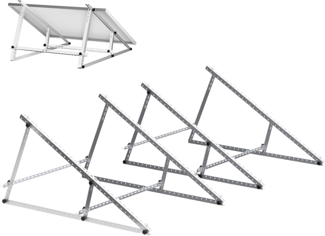 Solar Panel Mounting Brackets, 2 Sets 46 inch with Beam Reinforcement 