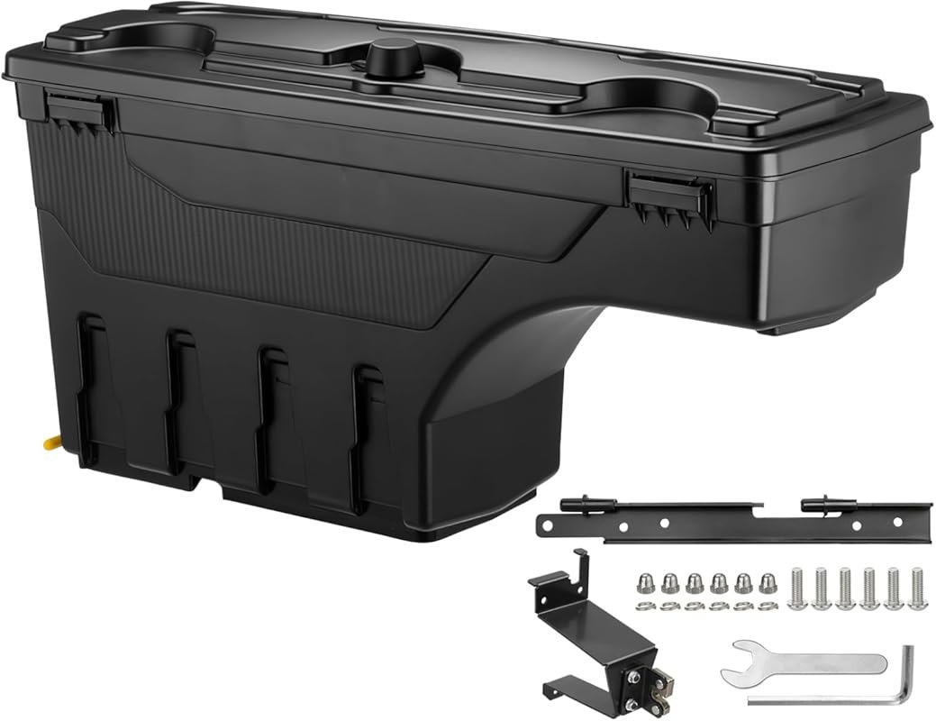 GEARLAST Truck Bed Storage Box with Password Lock for 2019-2023 Chevy