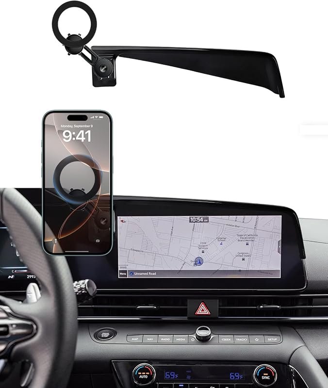 PZK Custom Car Phone Holder for Hyundai Elantra 2021-2025 – 360° Rotat