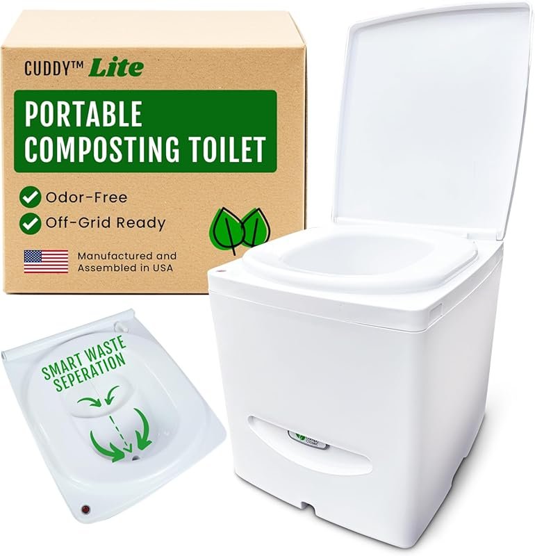 Cuddy Lite Portable Compost Toilet – for Camping, RVs, Campervans, Boa