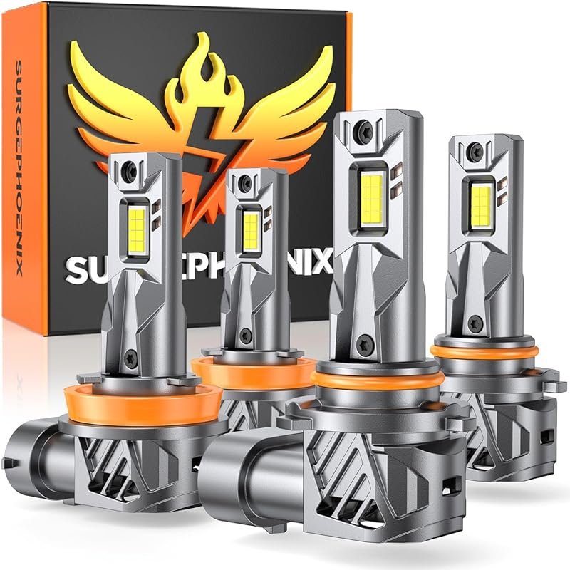 9005/HB3 H11/H8/H9 Light Bulbs Combo – Super Bright 100,000LM 1000% Br