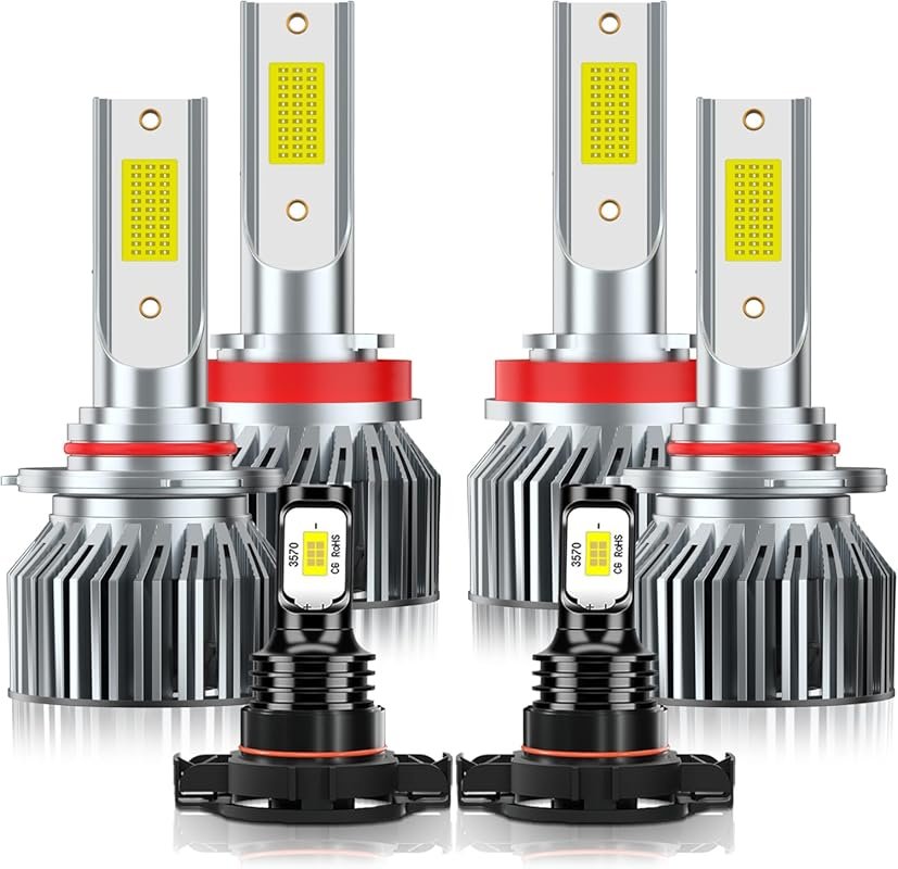 LED Headlight Bulbs for 2010-2020 Toyota 4Runner: Driving Light Combo,