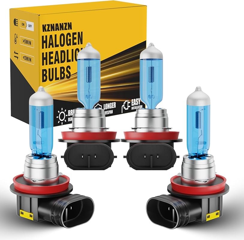 Toyota Tacoma 2016–2023 Halogen Bulbs, H11/H9 High/Low Beam, 6500K Coo