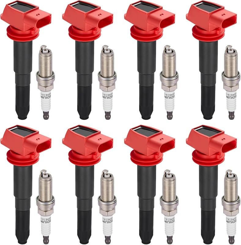 UF660 Ignition Coils and Spark Plugs Kit for Porsche Cayenne 2008-2014
