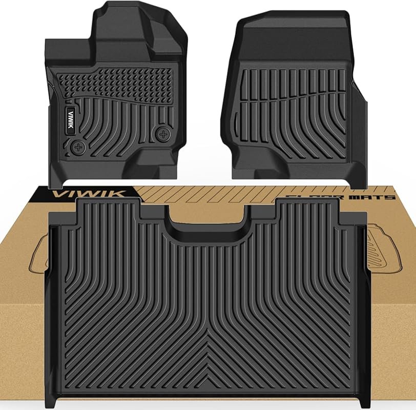 Full Set All-Weather TPE Floor Mats for 2015–2026 Ford F-150 SuperCrew