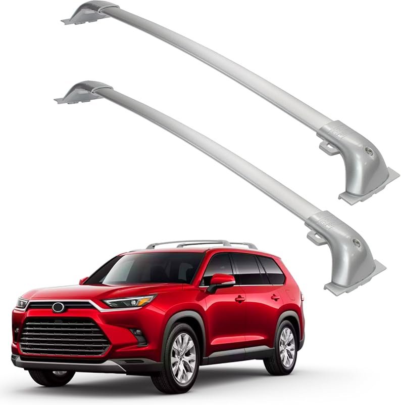 DBXB-RV Aluminum Crossbars for Toyota Grand Highlander, 260lb Load, Lo