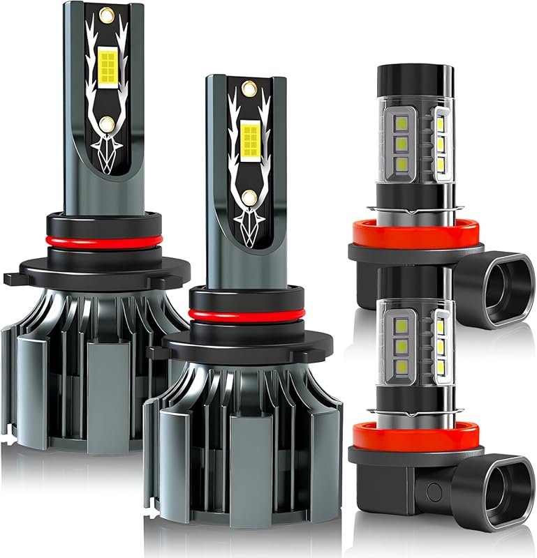 Hi/Lo Beam and Fog Light Bulbs Kit for Ford Explorer 2011-2015, 6500K