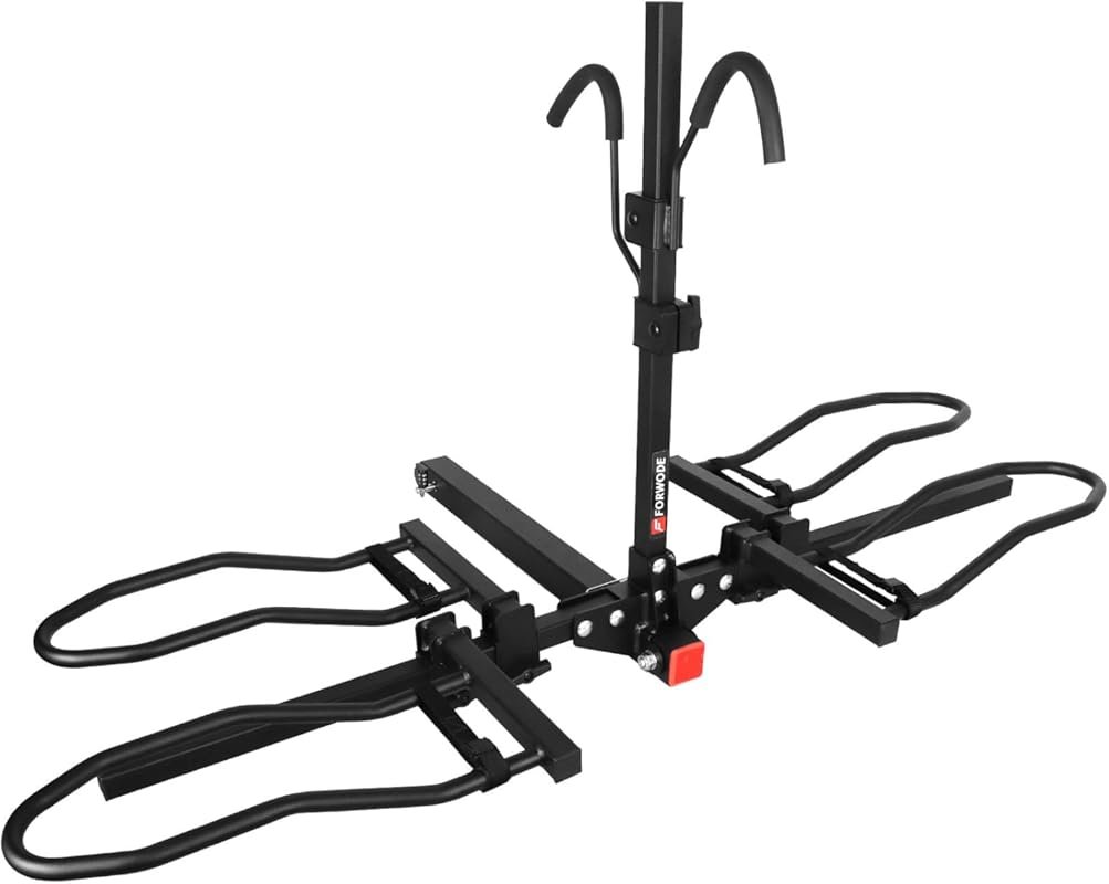 FORWODE 2-Bike Hitch Rack with Lock, Tilting Design for 2-Inch Receive