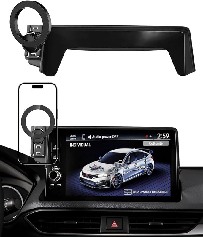 PZK Car Phone Holder for Honda Civic 2022-2026 and Acura Integra, MagS