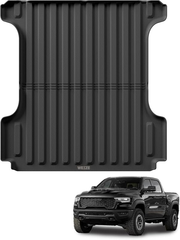 WEIZE TPE Truck Bed Mat for Ram 1500 2019-2026 with 5.7-Foot Bed