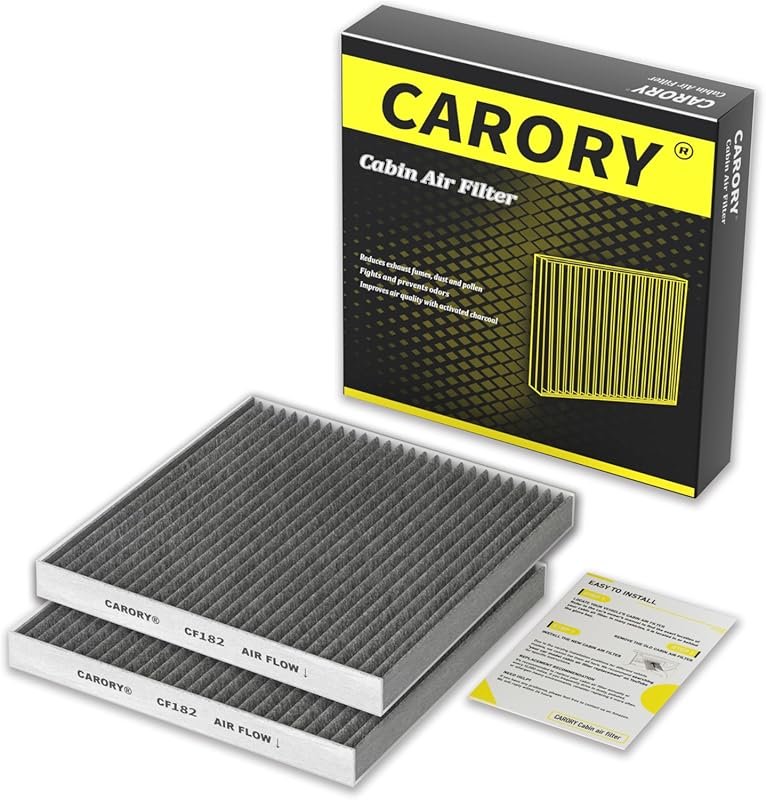 2-Pack Cabin Air Filter with Activated Carbon for Honda CR-V, Civic, F