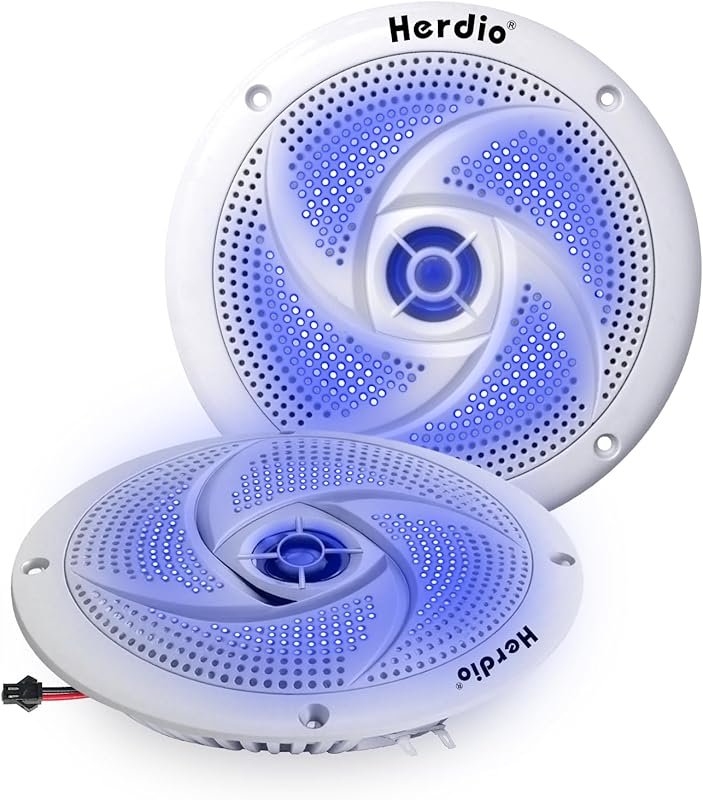 Herdio 5.25 Inch 160W Waterproof Marine Speakers
