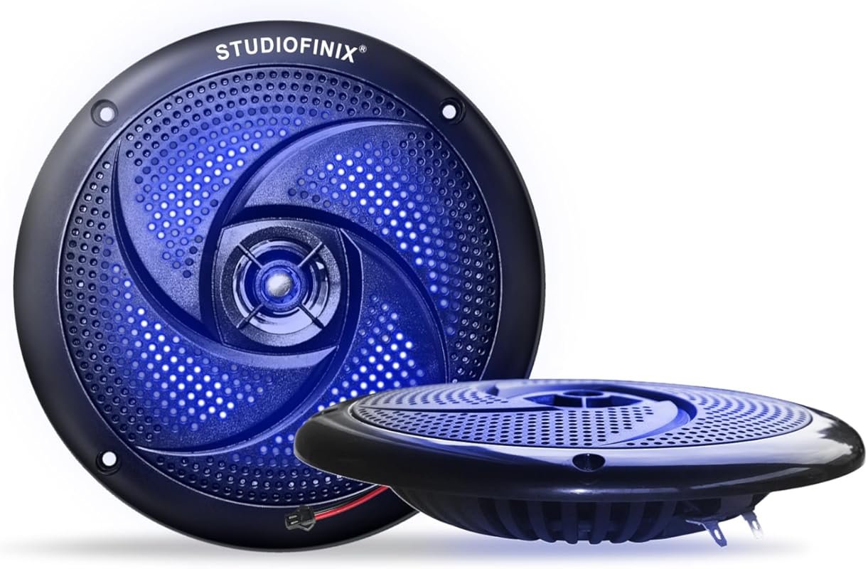 STUDIOFINIX 4 Inch Waterproof Marine Speakers