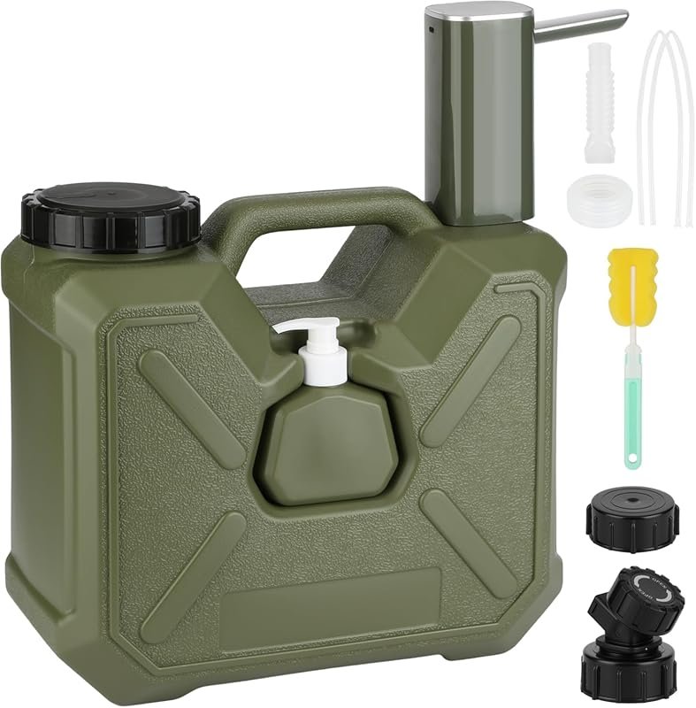 Bilbear 3.2 Gallon Water Container with Spigot,Water Jug with Touch Co