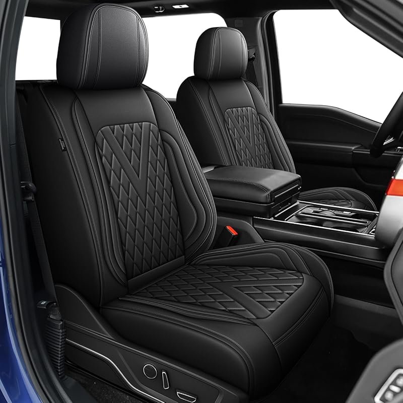 Truck Seat Covers Full Set for Ford F-250 Super Duty with Scratch-Resi