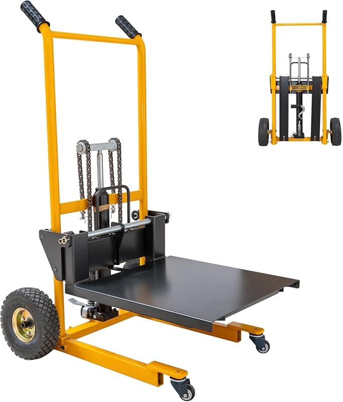 MMS Foldable Hydraulic Material Lift for Trucks 450 lb Capacity 35.8 I