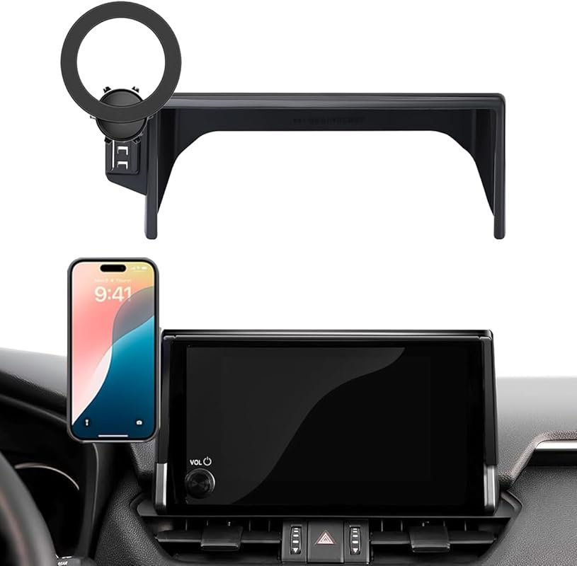 Car Phone Holder for Toyota RAV4 2019–2024, 7/8-Inch Screen Compatible