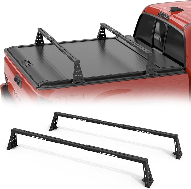 Adjustable Truck Bed Rack Cross Bars for Retractable Tonneau Covers, N