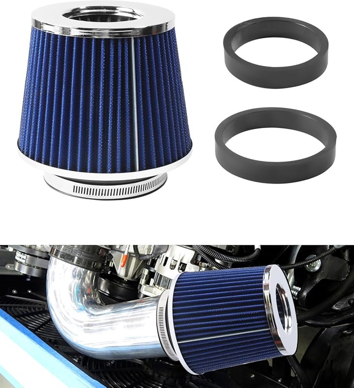 Cold Air Intake Filter for Most Cars, Trucks, and Motorcycles – Blue