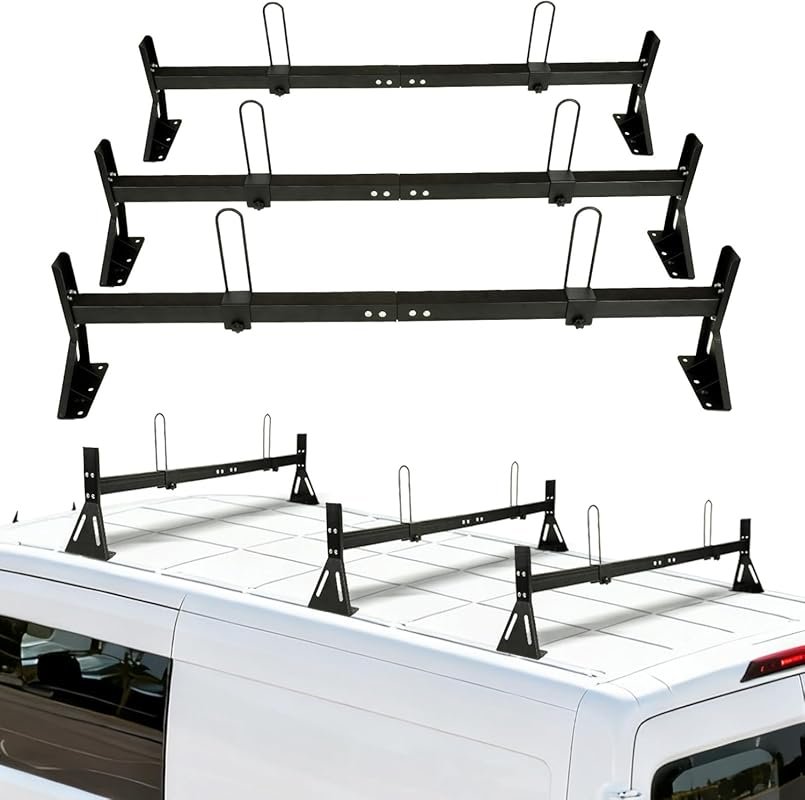 hightall Van Ladder Rack, Adjustable 50-61