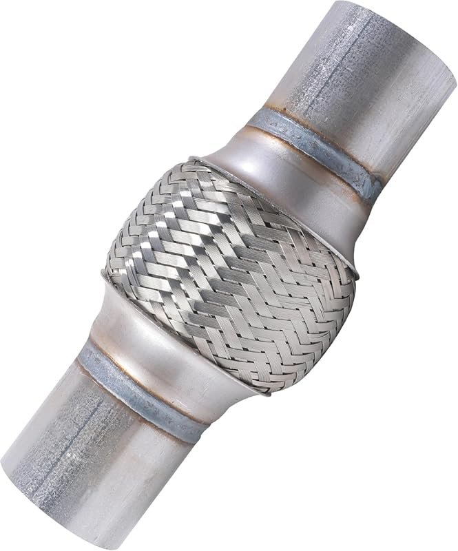 Heavy Duty Stainless Steel Flex Pipe for Cars & Trucks, Universal Muff