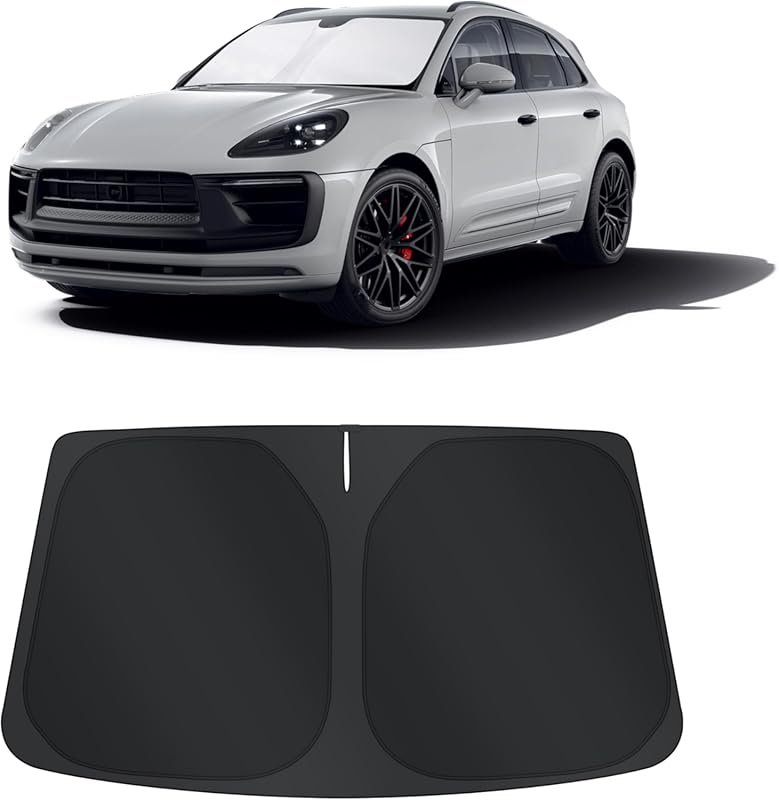 TINGLU Sun Shade for Porsche Macan 2014-2026 with UV Protection & Stor