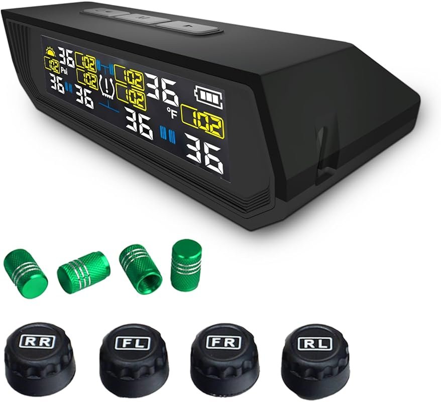 Tire Pressure Monitoring System TPMS, Solar Charge Tire Pressure Monit