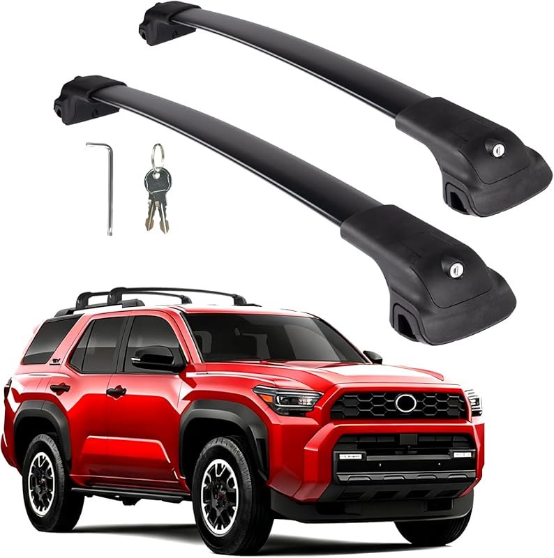 Roof Rack Cross Bars for Toyota 4Runner 2025-2026, 260lb Lockable Alum