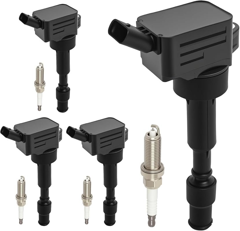 4P UF816 Ignition Coils Kit 9723 Iridium Spark Plug Ignition Coils Pac